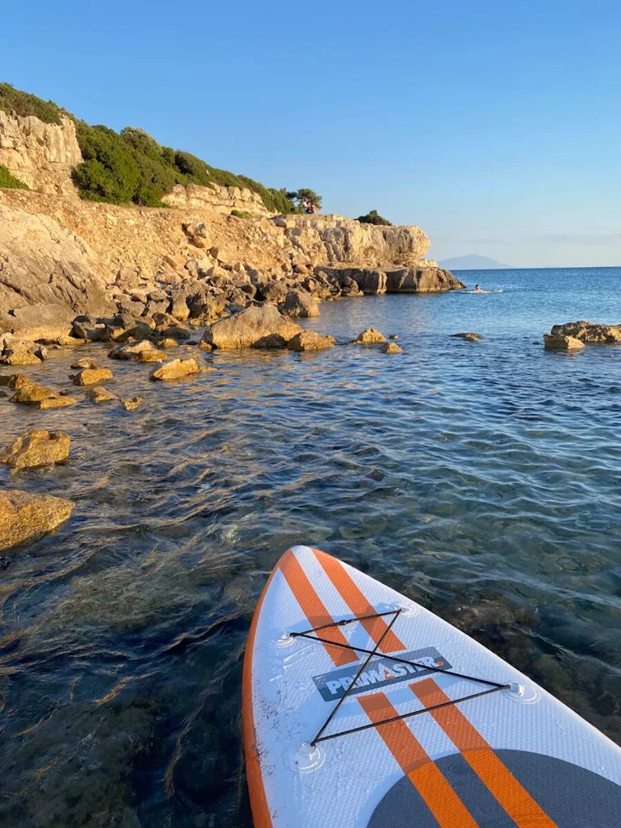 Paddle board İzmir koyunda